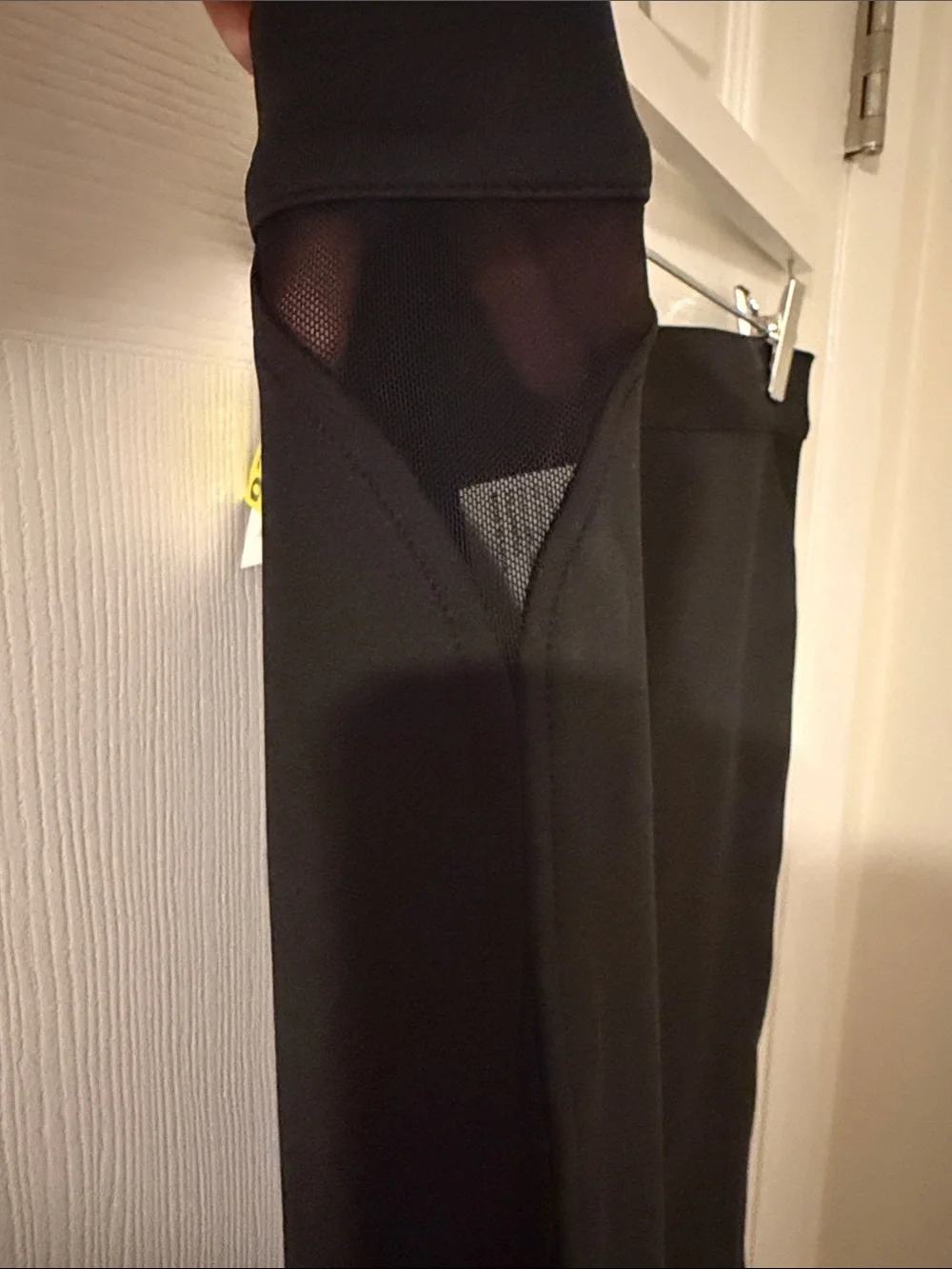 RtA Black Maxi Pencil Skirt with Back Zip and Side Slit